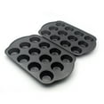 thumbnail image 2 of Bakexcel Non-Stick Standard Muffin Pans, 2.95" 12-Cup Set of 2 Baking Pans, Heavy Duty Carbon Steel Tins for Standard Muffins & Cupcakes, 2 of 7