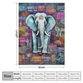 thumbnail image 4 of COMIO  Elephant Gifts for Adults Girls, Best Elephant Gifts for Women, Elephant Decor Unique, Elephant Blanket Throw Christmas Valentine Mother’s Day Birthday Gifts for Elephant Lovers, 4 of 6