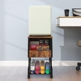 thumbnail image 6 of Compact Refrigerator Stand with Beverage Storage, Wheels & Semi-Enclosed Space for Dorm, Home, Office, 6 of 7