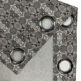 thumbnail image 5 of Ambesonne Vintage Grommet Curtain, Victorian Royal Floral, 50" x 54", Eggplant Cream Tan, 5 of 6