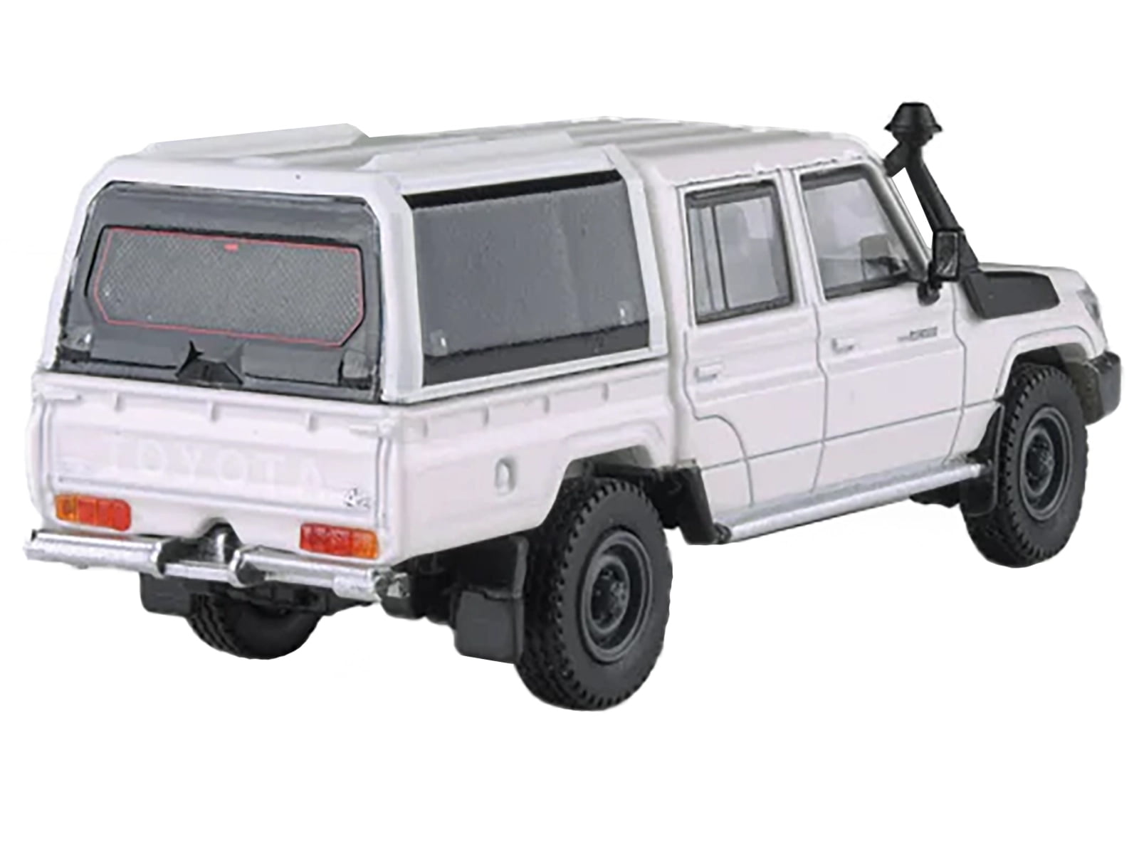 2012 Toyota Land Cruiser LC 79 French Vanilla White with Canopy 1/64 Diecast Model Car by Paragon