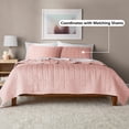 thumbnail image 4 of Mainstays Crinkle Quilt, King, Pink Blush, Soft Wash Microfiber Bedding, 4 of 10