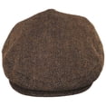 thumbnail image 2 of Bird Rock Herringbone Wool Blend Ivy Cap - XXL - Mocha, 2 of 5