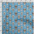 thumbnail image 3 of Soimoi Dog Print,Cotton Poplin, Sewing Fabric Sold by The Yard 42 Inch Wide,Sewing Craft Quilting/Quilt Making Fabric, Blue, 3 of 5