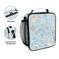 thumbnail image 2 of Square Lunch Bag 10.5*3.5*9.5 Inches Cooler Bag Lunch Bag Insulation Portable Durable Fashion Cute Fish, 2 of 6