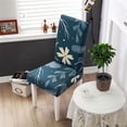 thumbnail image 4 of LZYoehin Stretch Printed Chair Cover Mid Back Living Room Dining Room Floral Decorative Chair Cover, 4 Pack, Luxuriant flowers, 4 of 7