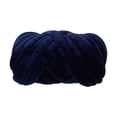 thumbnail image 2 of GUOOL Arm Knit Yarn for Quick Finger Weave Hand Knitting, 2.2lbs Velvet Washable Bulky Navy Blue, 2 of 9