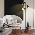 thumbnail image 6 of Depuley 3 Light Modern Standing Reading Light Adjustable Heads LED Tall Pole Lamps, 6 of 8