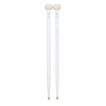 Eccomum 2pcs Drum Mallet Drum Stick Double Sided Drum Mallets Good Hand Feel Sticks Felt and Maple Tips Double Ended Drumsticks for Playing Drum Set Kettledrum