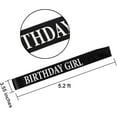 thumbnail image 3 of Zonon Birthday Headbands, Satin Sash and Tiara Happy Birthday Crown Party Favor Decorations for Girls Women(Gold), 3 of 10