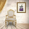 thumbnail image 3 of Fab Funky 20x24 Gold Ornate Wood Framed with Double Matting Museum Art Print Titled - Mardi Gras Cow, 3 of 4