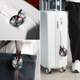 thumbnail image 6 of Tmall 2pcs PU Leather Round Bag Tags Suitcase Handbag Tags with Privacy Cover and Name ID Tag for Travel Luggage, Handbags, Backpacks, School Bags, 6 of 6