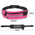 thumbnail image 2 of Cinturón para correr para mujeres y hombres, bolsa de cinturón ajustable que se adapta a la mayoría de tamaños de teléfono y cintura., 2 of 5