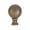 Antique Brass - 1-1/4 Inch Diameter, variant on B&P Lamp® Solid Brass Sphere Style Polished Nickel Finial, 1 Inch Height, 1/4-27 Tap