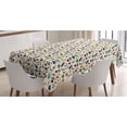 thumbnail image 1 of Vegetable Art Tablecloth, Watercolor Style Food Spring Onions Eggplant and Radish Repeating Pattern, Rectangle Satin Table Cover Accent for Dining Room and Kitchen, 60" X 90", Multicolor, by Ambesonne, 1 of 2