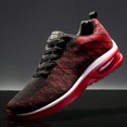 thumbnail image 4 of Zapatos para correr Zapatos de senderismo transpirables Moda para gimnasio Viajes Trabajo (38 Negro Rojo) Wdftyju Tenis De Mujer Tenis De Hombre, 4 of 8