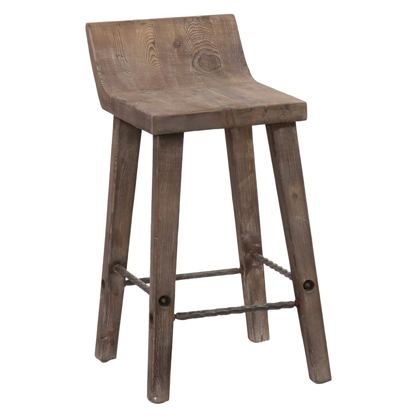Kosas Home Reagan 24 in. Low Back Counter Stool - Walmart.com