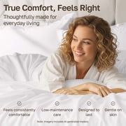 California Design Den California King Sheets - 500 Thread Count 100% Cotton Sateen, Soft & Breathable Bed Sheets with Deep Pocket - White