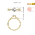 thumbnail image 6 of ANGARA Natural 0.75 Ct. Diamond Solitaire Engagement Ring in 14K Yellow Gold for Women (Ring Size: 12), 6 of 11