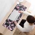thumbnail image 3 of Long Mouse Pads for Desk,Pink Breast Cancer Desk Mats on Top Of Desks, Desk Mouse Pad Extra Large with 3mm Non-Slip Base and Stitched Edge for Gaming,Office,Work,Home 31.5x11.8in, 3 of 5