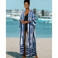 thumbnail image 4 of EDOLYNSA Swimwear Cover up for Women Long kimono Wrap Dress Summer Cardigan Swim Coverups, 4 of 7