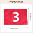 thumbnail image 7 of GARENDE Golf Flag Putting Green Flag Numbered Golf Accessories Red 19.3x12.6 inch for Practice Backyard Country Club Lawn Golfer Gift 3, 7 of 7