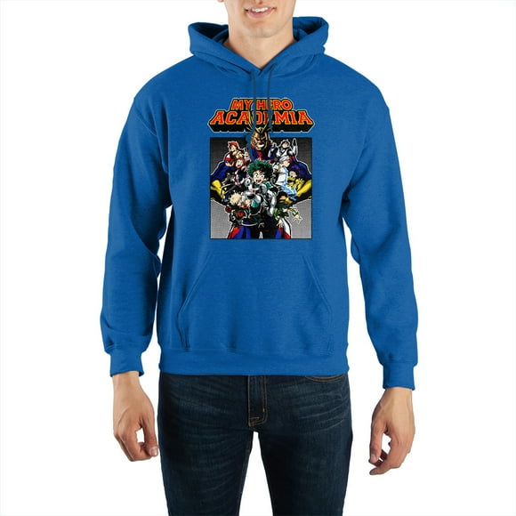My Hero Academia Characters Pullover Hooded Sweatshirt-X-large