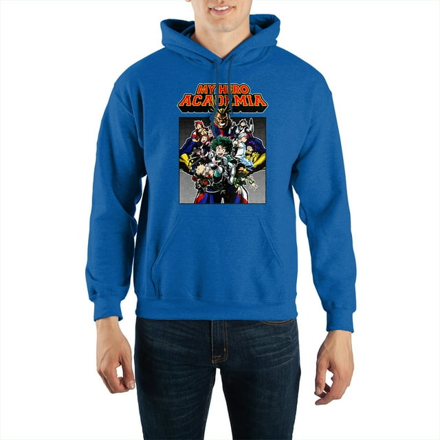 My Hero Academia Characters Pullover Hooded Sweatshirt-X-large
