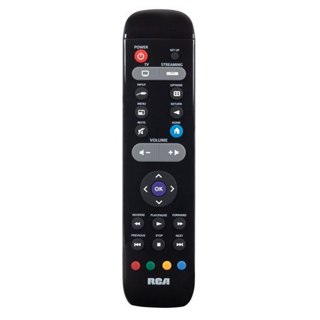 RCA RCRST02GR Universal Streaming Media Player Remote Control for Roku, Apple TV, AOC, Disney, Magnavox, Seagate, XBox, LG, Sony and