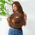 thumbnail image 4 of Txlixc Sombrero de espantapájaros, Sunflower felt Wizard hat role play Fittings para Halloween Txlixc moda, 4 of 9