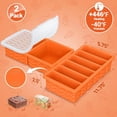 thumbnail image 6 of 2-Pack Silicone Freezer Trays with Lid, 2 Large 2-Cup(500Ml) & 6 Small 1/2-Cup(1, 6 of 10