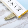 thumbnail image 5 of 8 Pieces Metal Feather Bookmarks Assorted Metal Bookmark Feather Shape Book Gift, 5 of 5