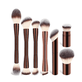 thumbnail image 2 of Set 7 Brochas Maquillaje Profesional Alto Nivel Lab.G Café, 2 of 5