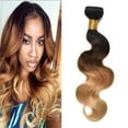 thumbnail image 6 of Body Wave Ombre Brazilian Body Wave Hair Weave Bundles Unprocessed Virgin Brazilian Hair Extensions 1B/4/27 Honey Blonde 1 bundle 22"inch, 6 of 6