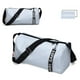 thumbnail image 2 of Bolsa de lona multifuncional, bolsa de gimnasio, bolsa de equipaje de mano para mujeres y hombres (azul claro), 2 of 7