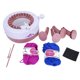 thumbnail image 2 of Máquina de coser y tejer a mano de plástico para niños, accesorios y herramientas (22 agujas), 2 of 9