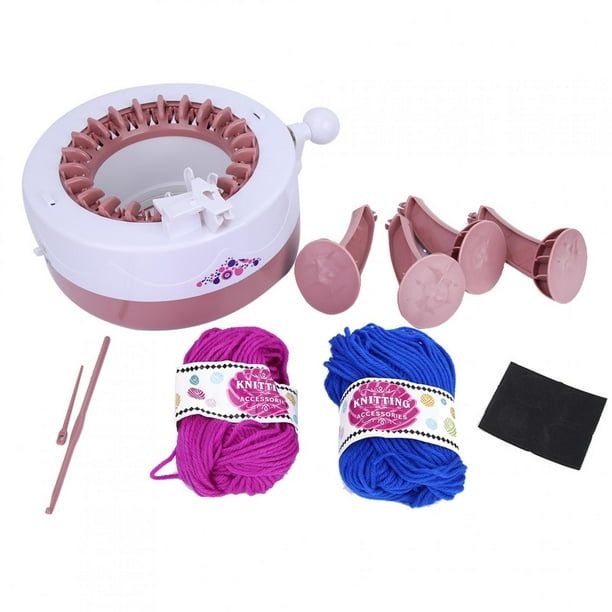 Máquina de coser de plástico para tejer a mano, juguete para niños, accesorios (22 agujas)