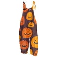 thumbnail image 2 of LINMOUA Combinaison Femme Imprimé Halloween Décontractée Ample Vintage Bretelles Coton Lin, 2 of 3