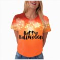 thumbnail image 5 of TOWED22 Halloween Shirts for Women Magical Halloween Shirt Cute Ghost Graphic Tees Spooky Season Casual Short Sleeve Fall Tops(Orange,XL), 5 of 9