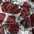 thumbnail image 5 of Ambesonne Abstract Valance Pack of 2, Swirling Brush Streaks, 54"X12", Maroon Grey, 5 of 5