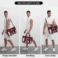 thumbnail image 7 of Honeii Christmas Buffalo Plaid Print Hand Travel Bag,Travel Duffle Bag, Waterproof Weekender Bag,Carry On Tote Bags,Weekender Tote Bag,for Weekend and Business Travel, 7 of 7