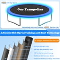 thumbnail image 6 of Cochan Trampoline, 14FT Trampoline for Kids and Adults with Enclosure Net, Heavy Duty Outdoor Trampoline with Lights and Sprinkler, 1400LBS Weight Capacity, Easy Assembly, 6 of 6