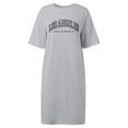 thumbnail image 3 of Women’s Casual Dress for Summer Loose Short Sleeve Flower Print Long T Shirt Dress Women’s Lightweight Everyday Wear Gray L, 3 of 3