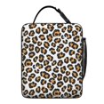 thumbnail image 5 of Brown and White Leopard Print Insulated Lunch Bag for Men Women,Waterproof Lunch Box for Work,Picnic or Travel,Thermal Insulation,10.63x9.06x3.54 Inches, 5 of 5