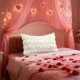 thumbnail image 4 of Funda de cojín acolchada con forma de corazón para sofá o cama | Funda de cojín decorativa de 50 x 30 cm | Poliéster lavable | Incluye 1 funda, 4 of 6