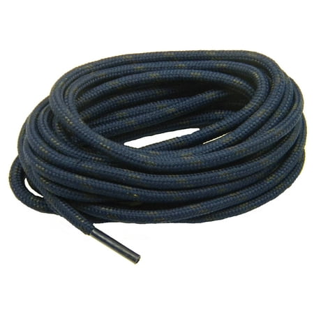

54 inch Polyester Navy Blue with Black Kevlar® Reinforced Pro Tough™ Boot Laces (2 Pair Pack)