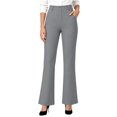thumbnail image 5 of Edvintorg Dress Pants Women High Waisted Business Casual Trouser Solid Color Stretch Flare Pant with Pocket Women's Clothes Gray S-2XL, 5 of 6