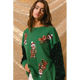 thumbnail image 1 of Sudaderas con capucha de retazos de purpurina para mujer, camiseta Vintage Harajuku, ropa de calle delgada de manga larga, ropa de Navidad, Top de otoño e invierno, 1 of 5