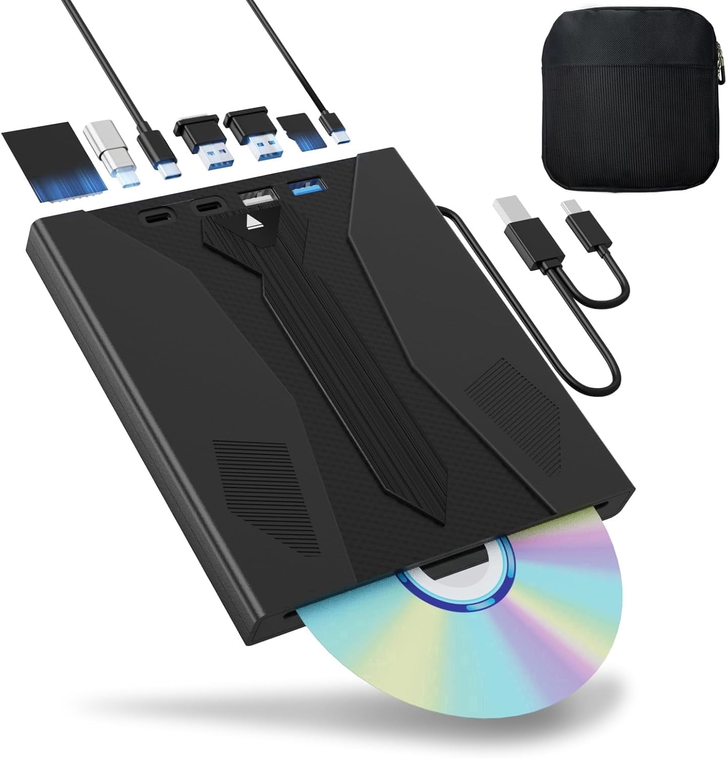Pioneer BDR-XD08B USB 3.2 Gen1 (USB Type-C) / 2.0 Slim Portable BD