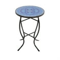 thumbnail image 2 of Mosaic Art Collection Accent Table (Set of 2) Pansies Blue, 2 of 2